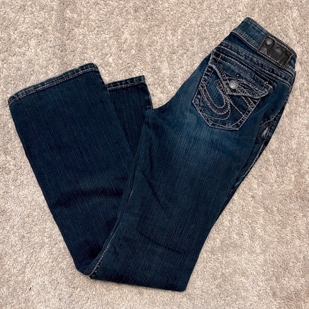 Silver Jeans Suki Surplus Cargo Denim Jeans Women’s W29 L34 - Picture 3 of 16